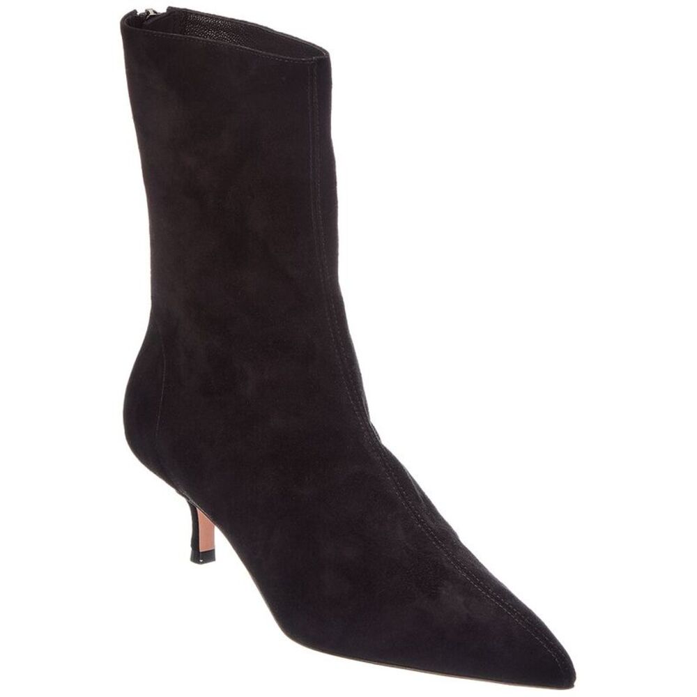 Aquazzura Montmartre 50 Suede Bootie, Black